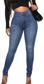 Fashion Nova Women's Curve Your Ways Skinny Jeans