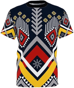 Tribal Geometric Print Tee