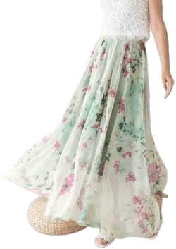 Women Floral Beach Skirt