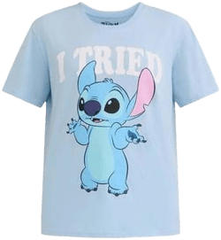 Lilo and Stitch Women's Graphic Tee with Short Sleeves