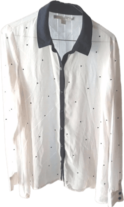 Lauren Conrad Sheer Button-Down Blouse