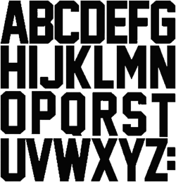 QIUKUI 2Sets 4Inch Large Size Vinyl Iron On Letters Heat Transfer Letters Alphabet