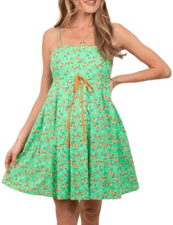 Sleeveless Floral Mini Dress