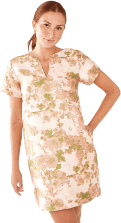 Lulu Dress Baby's Breath Jacquard