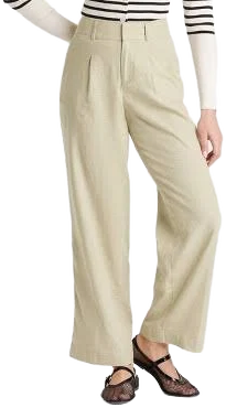 Women's Linen Essential Trouser A New Day Green