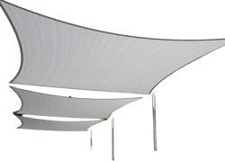 ShadeMart 9' x 18' Grey Sun Shade Sail UPF50 Rectangle smTAPR1416 Canopy Fabric Cloth Screen, Water and Air Permeable & UV Resistant, Heavy Duty, Carport Patio Outdoor - We Customize Size 9' x 18' custom size Gray