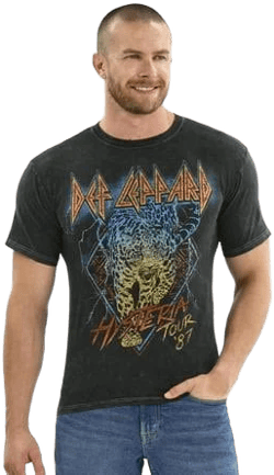 Def Leppard Men's Graphic Band Tee