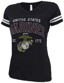 Marines Ladies Eagle Globe & Anchor EST. 1775 T-Shirt