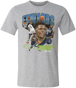 500 Level Men's Anthony Edwards Minnesota Timberwolves Collage T-Shirt