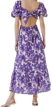 FREE THE ROSES Floral Print Maxi Dress