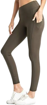 Buttery Soft High Waist Yoga Leggings with Side Pockets