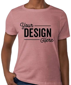 Bella + Canvas Women's Relaxed Fit Heather CVC Tee