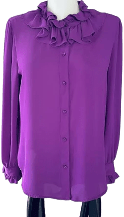 Halogen Women's Ruffles Neck Blouse