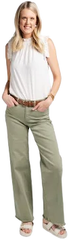 Amalli Talli Rae Ruffle Blouse for Tall Women in White