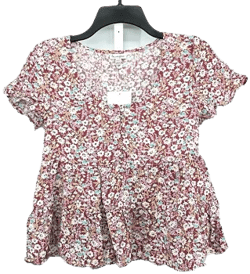 Women's Love, Fire Floral Short Sleeve Pullover