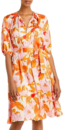 Boss Women's Daesala Floral Satin Dress
