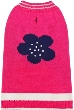 PuppyPAWer Flower Dog Sweater Dress