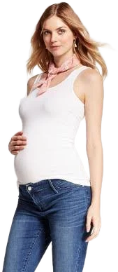 Ingrid & Isabel Maternity Side Shirred Rib Tank 1463
