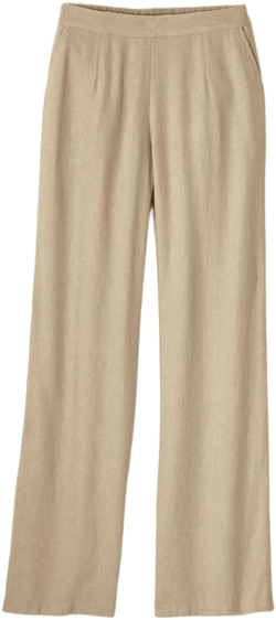 Coldwater Creek Linen Blend Wide-Leg Pants