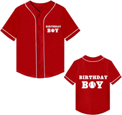 First Birthday Outfit Boy's Baseball Jersey T-Shirt 1st Birthday Shirt Newborn Baby Girl Short Sleeve Tee 12 Months Red B
