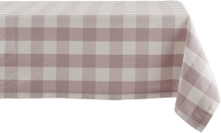 DII Buffalo Check Collection, Classic Farmhouse Tablecloth, Tablecloth, 60x120, Dusty Lilac