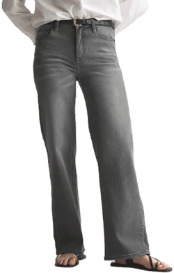 Quince Women's Bella Stretch Relaxed Straight Organic Cotton Jeans