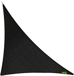 ShadeMart 5' x 10' x 11.2' Black Sun Shade Sail UPF50 Right Triangle SMTAPRT24 Canopy Fabric Cloth Screen, Water Air Permeable & UV Resistant, Heavy Duty (We Customize Size) 5' x 10' x 11.2' Custom Size Black