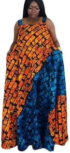 African Ankara Maxi Dress