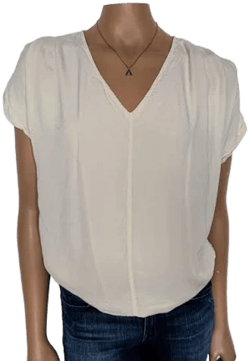 United Colors of Benetton Women's Blouse - Cream - XS