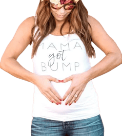 Little Arrows Mama Got Bump Maternity Tank