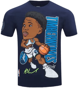 Pro Standard Men's Minnesota Timberwolves Anthony Edwards #5 Remix Avatar T-Shirt
