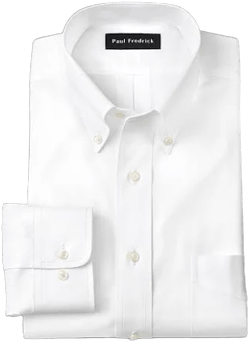 Paul Fredrick Non-Iron Pinpoint Dress Shirt