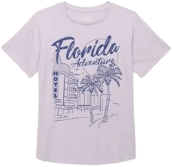 Wonder Nation Girls Florida Adventures Graphic Tee