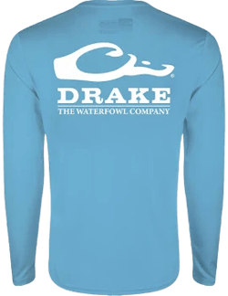 Drake Men's Icon Logo Long Sleeve UPF 50 Shirt