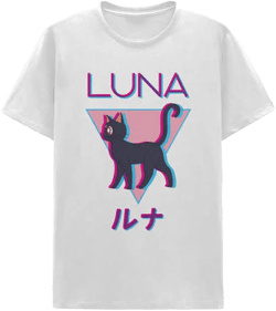 Sailor Moon Luna Graphic Short Sleeve T-Shirt