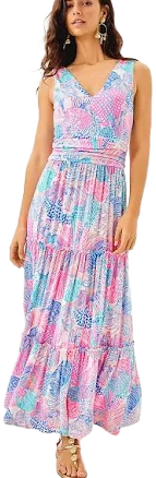 Lilly Pulitzer Women's Skylar Fit-and-Flare Midi Dress