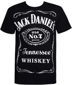 Jack Daniel's Men's Big Label Classic Logo Tee Shirt