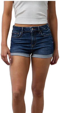 AE Next Level High-Waisted Denim Shorts