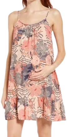 Maternal America Floral Maternity Sundress