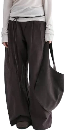 Chinese-inspired Wide-leg Pants