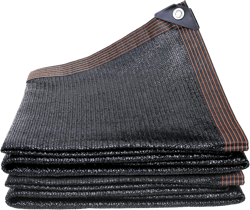 40%-50% Black Shade Cloth,6.6X6.6FT Durable Mesh Tarp with Grommets,UV Resistant Sun Shade Netting for Plant Cover,Garden,Outdoor,Pavilion,Greenhouse,Backyard Terrace,Chicken Coop