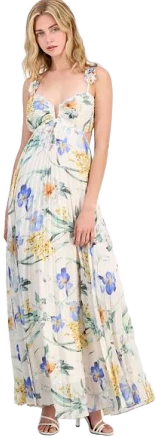 Astr The Label Women's Emese Floral Pleated Maxi Dress