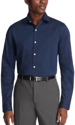 Kenneth Cole Men's Slim Fit Stretch Dress Shirt