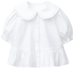 Zara Kids Peter Pan Collar Shirt