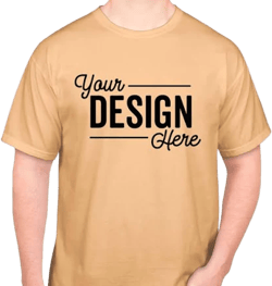 Custom Comfort Colors 100% Cotton T-shirt - Neon Canteloupe - Size S