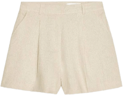 Zara Women's High-Waisted Linen Shorts