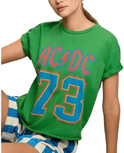 Retro Brand Varsity Graphic Tee Shirt