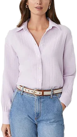 Ann Taylor Women's Oversized Gauze Blouse