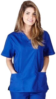 Natural Uniforms Unisex V-Neck Scrub Top
