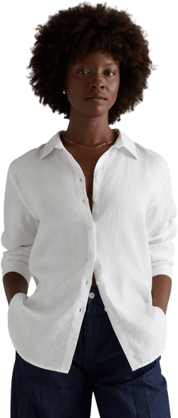 Women's Quince 100% European Linen Long Sleeve Shirt